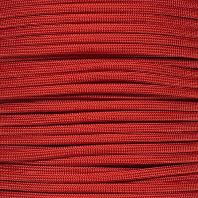 550lb 7-Strand Parachute Cord - Available in 10, 25, 50, 100, 250, 1,000 Foot Selections in Solid Colors (Scarlet, 1000 Feet)