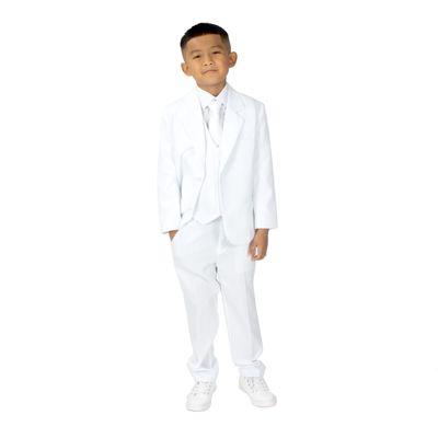 Spring Notion Boys' Formal White Dress Suit Set 3T