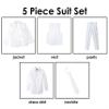 Spring Notion Boys' Formal White Dress Suit Set 3T view 3