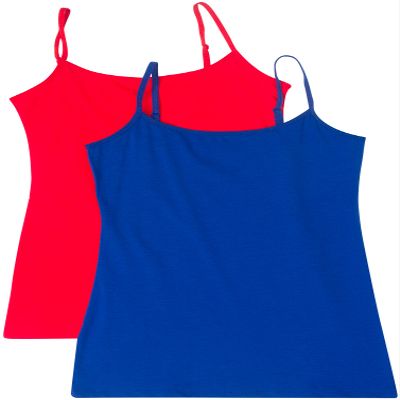 2 Pack Active Basic Women's Basic Tank Top Large Red, Royal