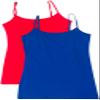 2 Pack Active Basic Women's Basic Tank Top Med Red, Royal view 1