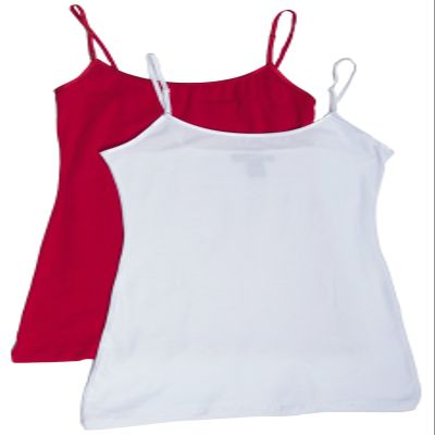2 Pack Active Basic Women's Basic Tank Top Med White, Red