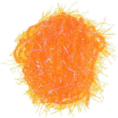 TIEMCO Fly Material Hairline Dubbing, UV Polar Chenille, Medium, Hot Orange #187