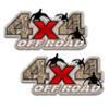 4x4 Off Road camo Ducks 6.2"x12.75" Set of 2 Mallard Hunting Decal Sticker for Truck SUV view 1