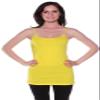 Active Basic Women's Basic Casual Plain Camisole Cami Top Tank Yellow 2XL view 3