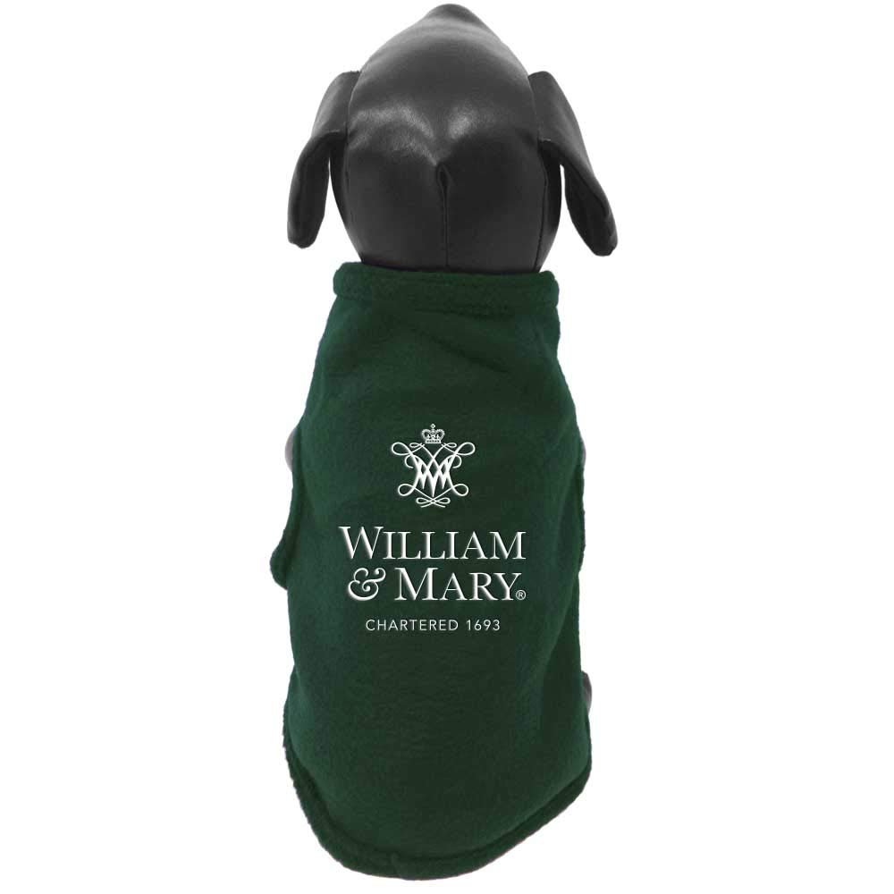 All Star Dogs NCAA William & Mary Tribe Sleeveless Polar Fleece Dog Sweatshirt, X-Small