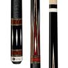 LUCASI Custom LZC39 Mystic Black with Cocobolo/Bocote Inlay Points, Imitation Bone Diamonds and Upgraded Shaft Cue, 19.5-Ounce view 1