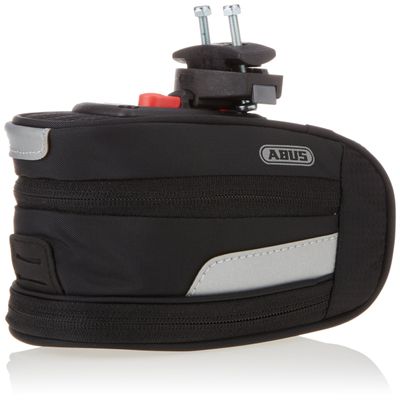 ABUS ST 2100 KF Unisex Bicycle Bag + Mounting Bracket, Black/Silver, One Size