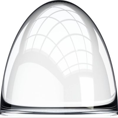 Plastic-Craft | Solid Acrylic Half Sphere, Transparent Clear