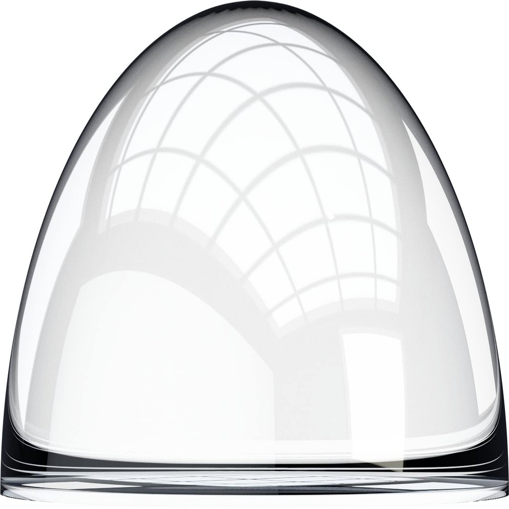 Plastic-Craft | Solid Acrylic Half Sphere, Transparent Clear