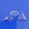 Plastic-Craft | Solid Acrylic Half Sphere, Transparent Clear view 3