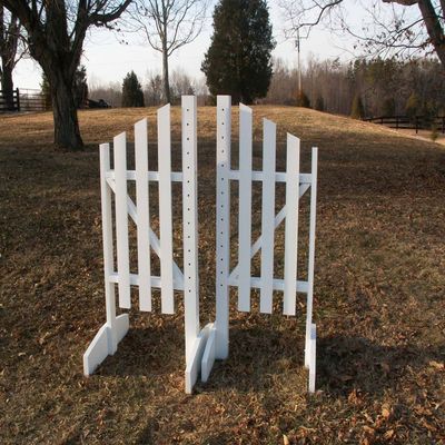 Platinum Jumps 3 Panel Slant Wing Standards 6 Foot White #214