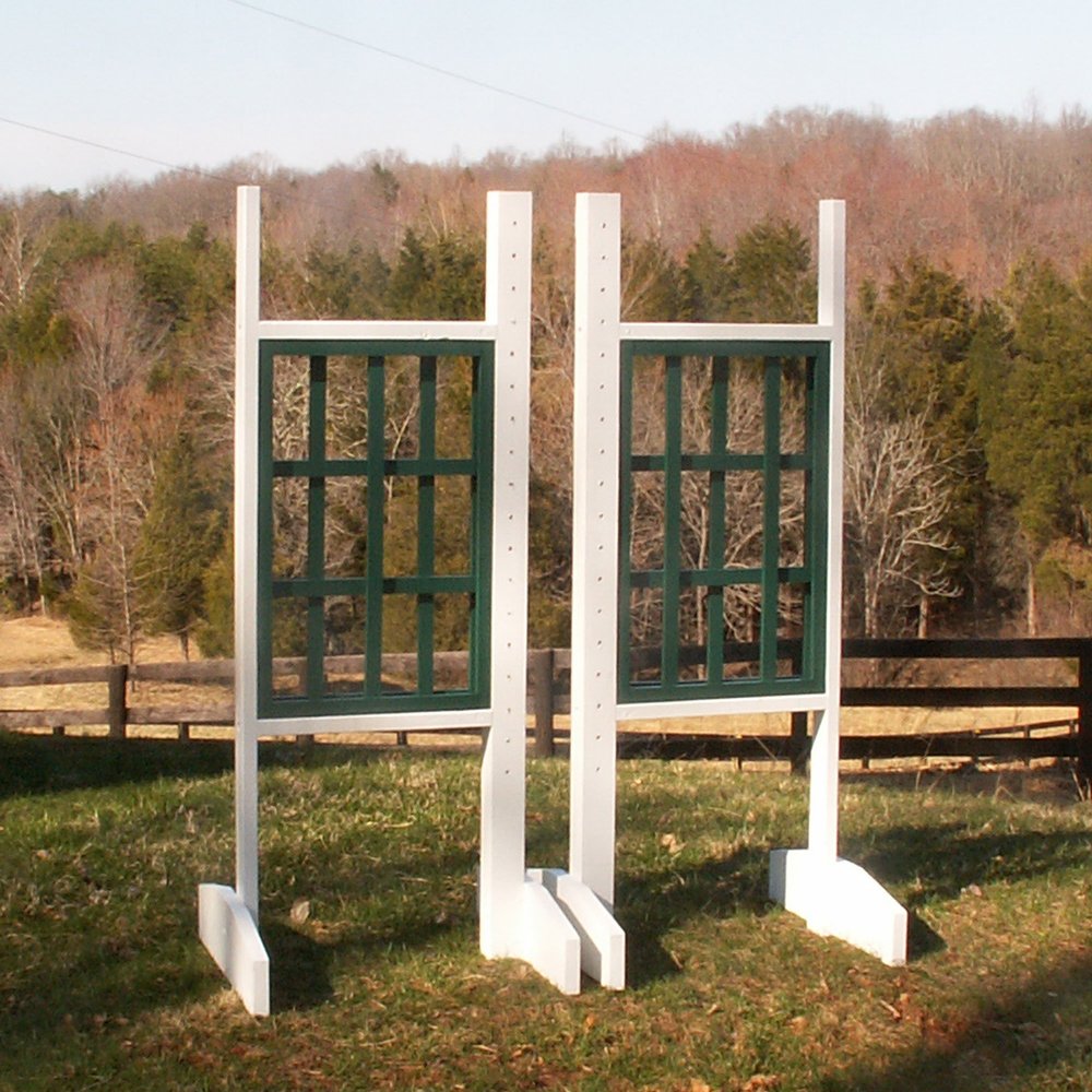 Platinum Jumps Weave Design Wood Wing Standards 6 Foot Light Green