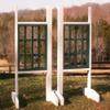 Platinum Jumps Weave Design Wood Wing Standards 6 Foot Light Green view 3