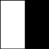 Platinum Jumps 3 Panel V Design Wing Standards 6 Foot White/Black view 2