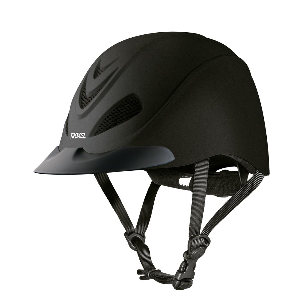 Troxel Liberty Ultralight Horse Riding Helmet, Low-Profile Adjustable Design, Safety Horseback Riding Gear, Medium (7 - 7-1/4), Black Duratec