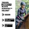 Troxel Liberty Ultralight Horse Riding Helmet, Low-Profile Adjustable Design, Safety Horseback Riding Gear, Medium (7 - 7-1/4), Black Duratec view 2
