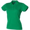 Henbury Womens/Ladies Coolplus Fitted Polo Shirt (3XL) (Kelly Green) view 1