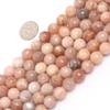 10mm Round Faceted Gemstone Sun Stone Beads Strand 15 Inches Jewelry Making Beads view 1