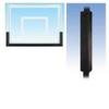 First Team Basketball Padding Package with 72in Backboard Pad and Pole Pad for 6in Square Poles Color: Scarlet view 1