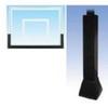 First Team Basketball Padding Package with 72in Backboard Pad and Pole and Gusset Padding for 6in x 8in Crank Adjust Poles Color: Scarlet view 1