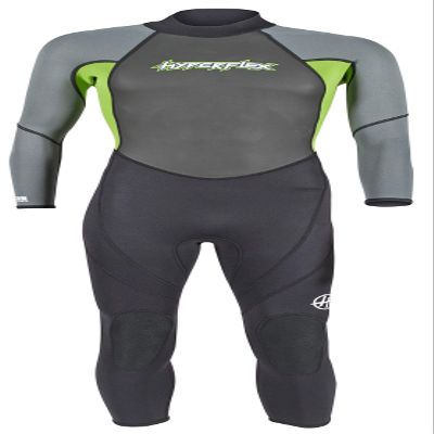 Hyperflex Junior Size Access Full Body 3mm Backzip Wetsuit Watersports - Warm 4-Way Stretch Neoprene - Adjustable Collar and Flat Lock Construction - High Performance 50+ UV Shield