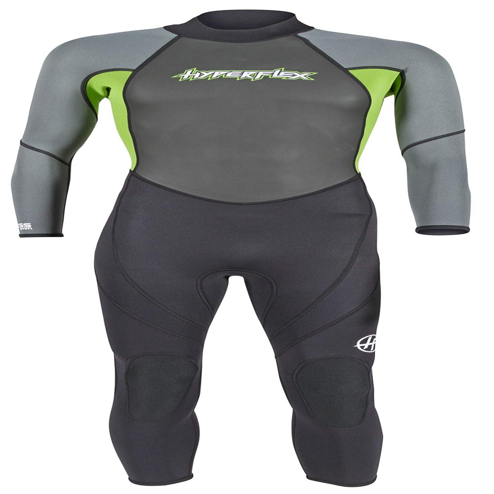 Hyperflex Junior Size Access Full Body 3mm Backzip Wetsuit Watersports - Warm 4-Way Stretch Neoprene - Adjustable Collar and Flat Lock Construction - High Performance 50+ UV Shield