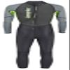 Hyperflex Junior Size Access Full Body 3mm Backzip Wetsuit Watersports - Warm 4-Way Stretch Neoprene - Adjustable Collar and Flat Lock Construction - High Performance 50+ UV Shield view 4