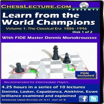 Learn from the World Champions - Chess Lecture - 2 DVDs - Volume 58 Chess DVD