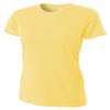 A4 Women's Combed Ring-spun Short-Sleeve Tee 2XL Yellow view 1