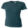 A4 Women's Combed Ring-spun Short-Sleeve Tee 2XL Steel Blue view 1