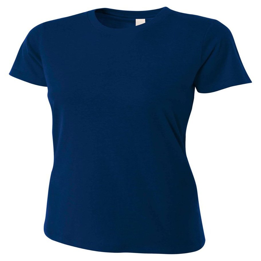A4 Women's Combed Ring-spun Short-Sleeve Tee 2XL Navy