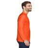 UltraClub Adult Cool Dry Sport Long-Sleeve Interlock T-Shirt S BRIGHT ORANGE view 2