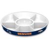 Fremont Die NFL Denver Broncos Party Platter, 14.5" Diameter, 14.5" Diameter, White/Team Colors view 1