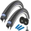CHOICE REVOLUTION Muscle Toner Marathon Plus 2014 (40-622) Trekking Cross Bike Bicycle Tyres 28 x 1.5 Inches Set of 2 x 2 x Inner Tubes DV 17 Flash Valve Pack 47 view 1