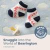 Bearington Lil' Slugger Baby Baseball Newborn Socks - Soft Cotton Baseball Baby Clothes Accessory for Boys - Cozy Stretchy Infant Socks with Sporty Design - Adorable Gift for Newborns view 4