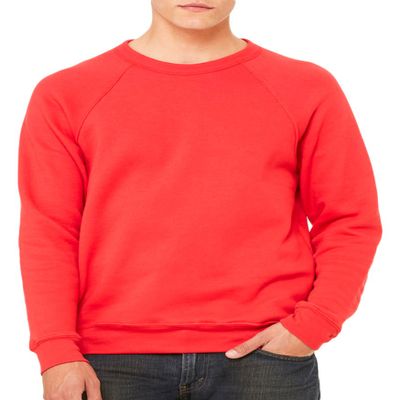 Bella 3901 Unisex Sponge Fleece Crew Neck Sweatshirt - Red44; Large