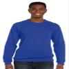 Bella Canvas 3901 Unisex Sponge Fleece Crew Neck Sweatshirt True Royal view 1