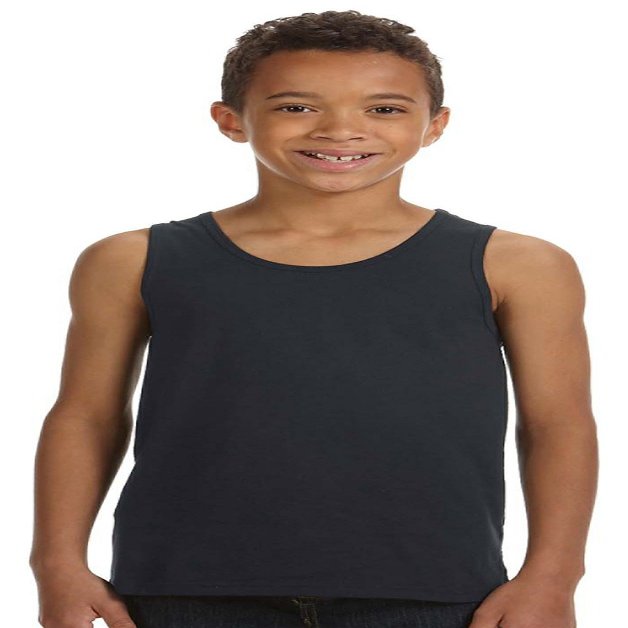 Bella + Canvas Youth Jersey Tank L DK GREY HEATHER