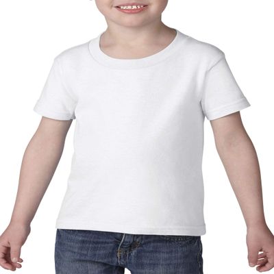 Gildan Todler Boy's Heavy Cotton 5.3 oz. T-Shirt, White, 2T