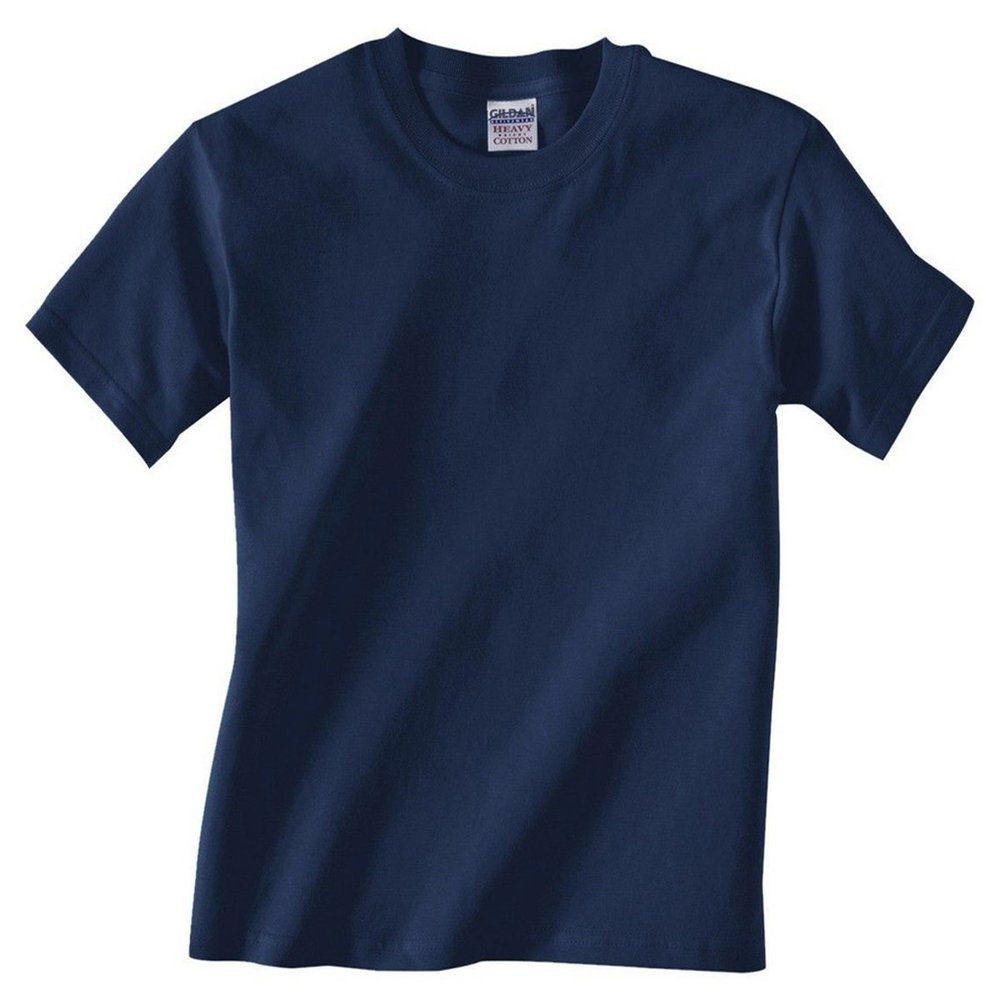 Gildan Todler Boy's Heavy Cotton 5.3 oz. T-Shirt, Navy, 2T