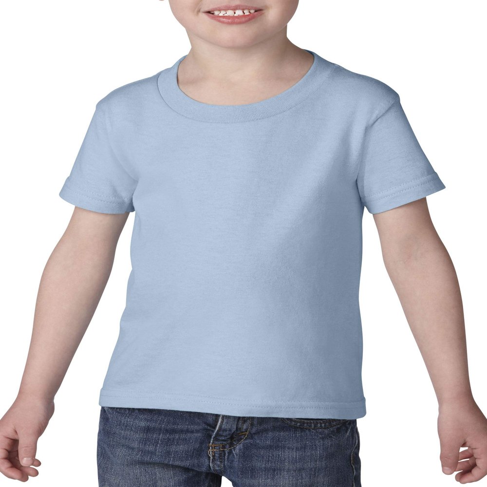 Gildan Todler Boy's Heavy Cotton 5.3 oz. T-Shirt, Light Blue, 3T