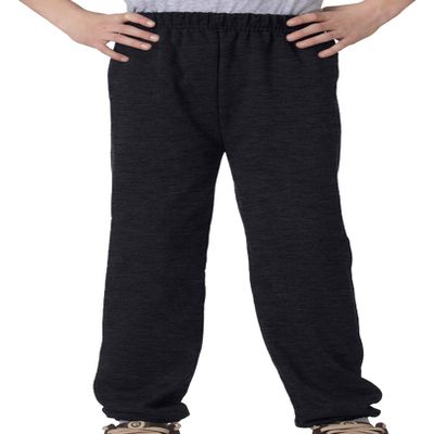 973B Jerzees Youth NuBlend Sweatpants (Black Heather) (L)