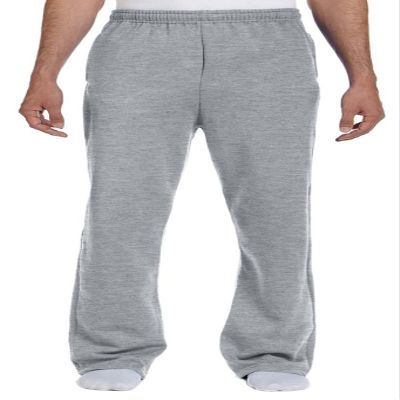 Jerzees Adult NuBlend Open-Bottom Sweatpants with Pockets Grey, 3XL
