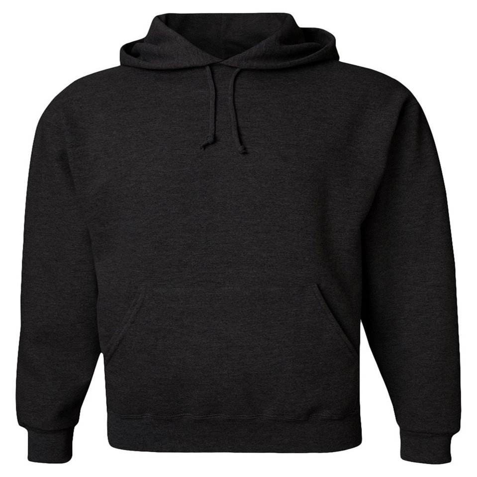 Adult 9.5 oz. Super Sweats NuBlend Fleece Pullover Hood 2XL BLACK HEATHER