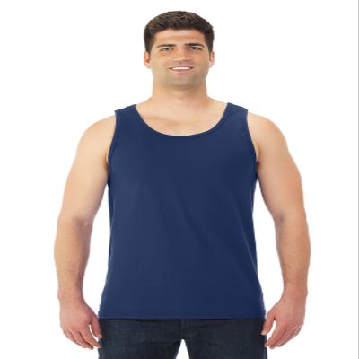 Fruit of the Loom Adult 5 oz. HD Cotton Tank L J NAVY