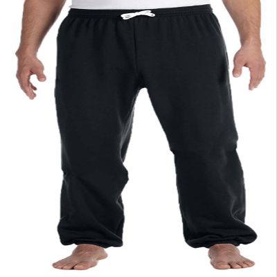 Bella + Canvas Unisex Sponge Fleece Long Scrunch Pant XS BLACK