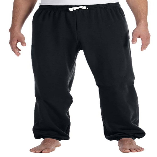 Bella + Canvas Unisex Sponge Fleece Long Scrunch Pant XS BLACK
