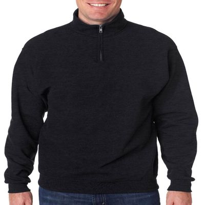 50/50 Blend Quarter-Zip Cadet Collar Sweatshirt by Jerzees