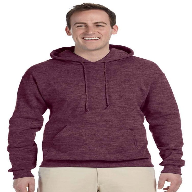Jerzees Adult 8 oz. NuBlend Fleece Pullover Hood 3XL VINT HTH MAROON
